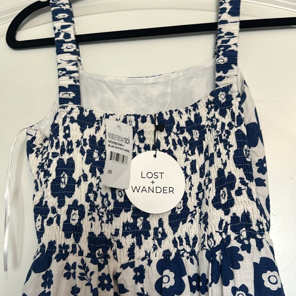 Lost and Wander Blue Floral Dress - XS - Picture 5 of 7